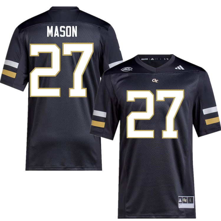 Jordan Mason Georgia Tech Jerseys,Georgia Tech Yellow Jackets College Football Uniforms-Black